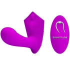 Lila Pretty Love Willie Stimulator mit Fernbedienung und ergonomischem Design aus silikon für komfortable Anwendung