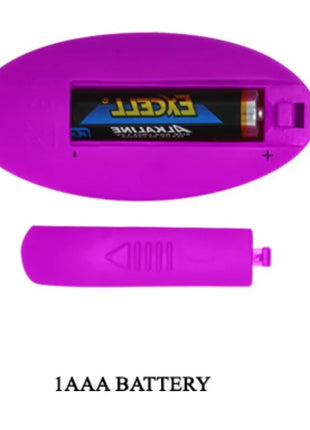Pretty love willie stimulator mit fernbedienung lila plastikbatterieabdeckung mit excelf aaa alkaliner batterie innen