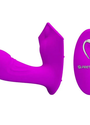 Lila silikon willie stimulator mit fernbedienung von prettylove für erwachsene