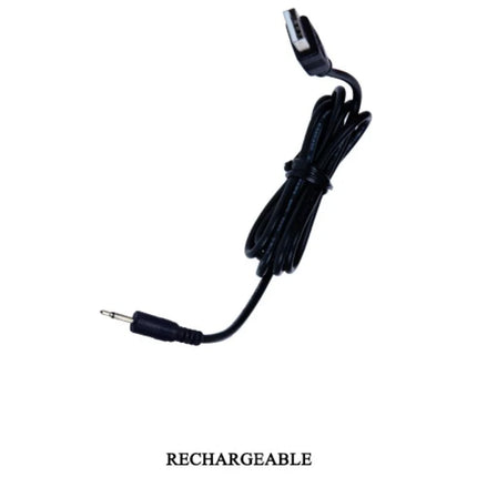 Schwarzes wiederaufladbares usb-zu-3,5mm-audiokabel mit geformten verbindern und spiralförmigem design für pretty love willie stimulator mit fernbedienung