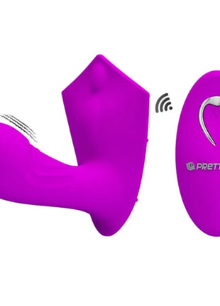 Lila kabelloser pretty love willie stimulator mit fernbedienung und ergonomischem design aus silikon