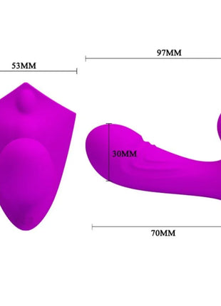 Vibranter lila silikon willie stimulator mit fernbedienung ergonomisches gebogenes design glatte oberfläche