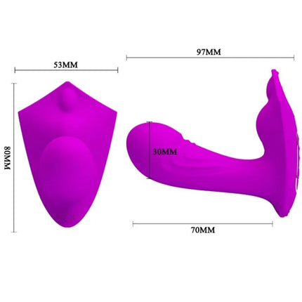 Vibranter lila silikon willie stimulator mit fernbedienung ergonomisches gebogenes design glatte oberfläche