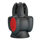 Schwarzer und roter automatischer masturbator pretty love mit ergonomischem design und seitlichem einschaltknopf