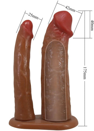 PRETTY LOVE - YAIRON DOPPELTE PENISHÜLLE - 4 CM VERLÄNGERUNG - Doppeldildo