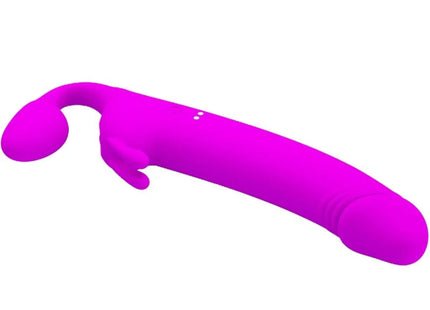 PRETTY LOVE - ZANINI STRAPLESS STRAP-ON 10 VIBRATIONEN LILA - Doppeldildo