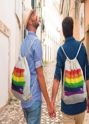 PRIDE - BAUMWOLL-RUCKSACK MIT LGBT-FLAGGE