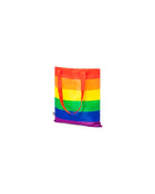 Pride regenbogen-flagge einkaufstasche mit lebhaften regenbogenfarbenen streifen und passenden griffen
