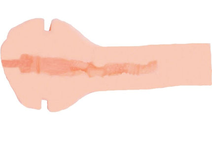 Pink silikon handförmiger privater mastubator heisse bombshell to go mit strukturierter oberfläche und ausstanzungen