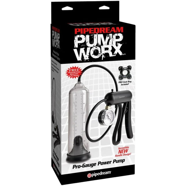 PUMP WORX - PRO-GAUGE KRAFTPUMPE TRANSPARENT - Penispumpe