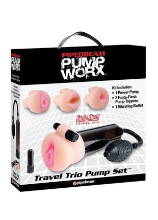PUMP WORX TRAVEL TRIO PUMP SET - Penispumpe