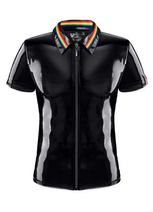 PVC Herren Polo Shirt RMRemigioRBW schwarz von Pride Festih Line - S / Black - Herren-Shirt