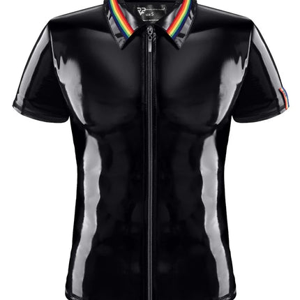 PVC Herren Polo Shirt RMRemigioRBW schwarz von Pride Festih Line - S / Black - Herren-Shirt