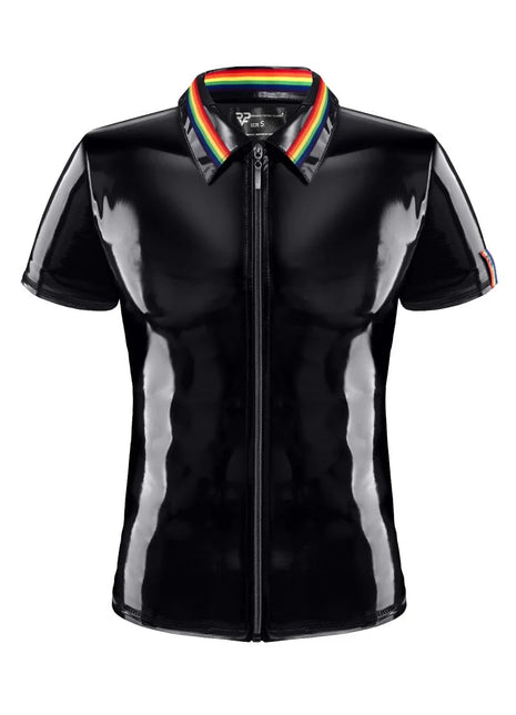 PVC Herren Polo Shirt RMRemigioRBW schwarz von Pride Festih Line - S / Black - Herren-Shirt