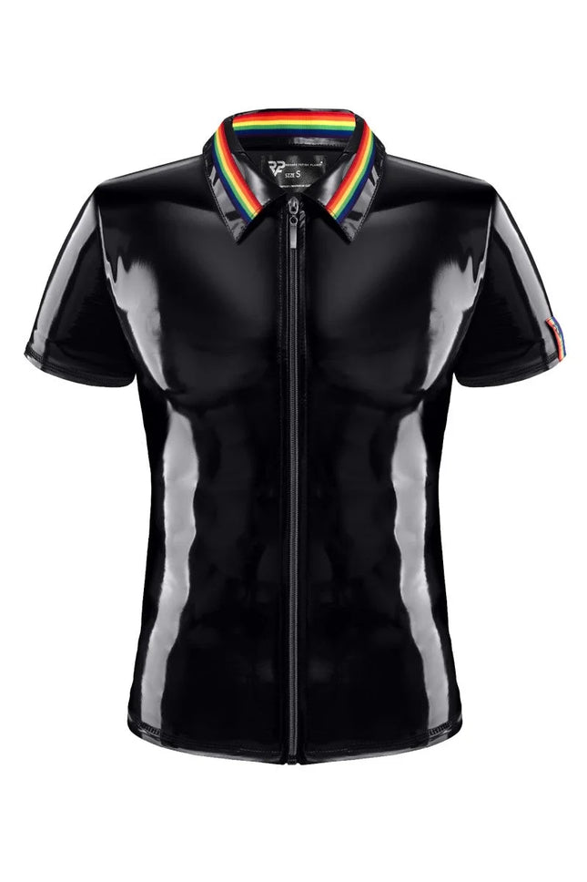 PVC Herren Polo Shirt RMRemigioRBW schwarz von Pride Festih Line - S / Black - Herren-Shirt