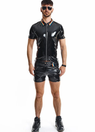 PVC Herren Polo Shirt RMRemigioRBW schwarz von Pride Festih Line - Herren-Shirt