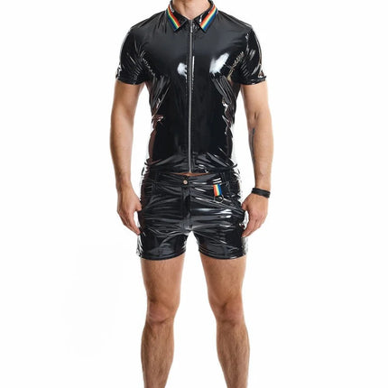 PVC Herren Polo Shirt RMRemigioRBW schwarz von Pride Festih Line - Herren-Shirt