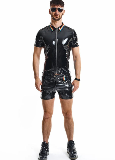 PVC Herren Polo Shirt RMRemigioRBW schwarz von Pride Festih Line - Herren-Shirt