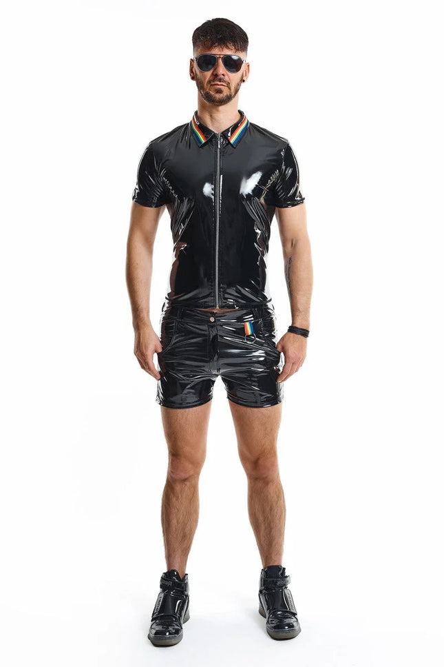 PVC Herren Polo Shirt RMRemigioRBW schwarz von Pride Festih Line - Herren-Shirt