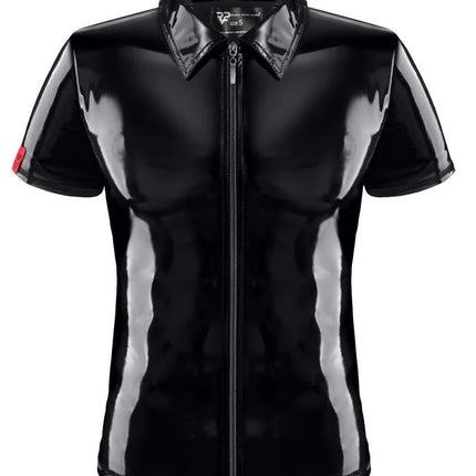 PVC Herren Polo Shirt RMRoccoPVC schwarz von nextGEN Collection - S / Black - Herren-Shirt