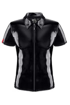 PVC Herren Polo Shirt RMRoccoPVC schwarz von nextGEN Collection - S / Black - Herren-Shirt
