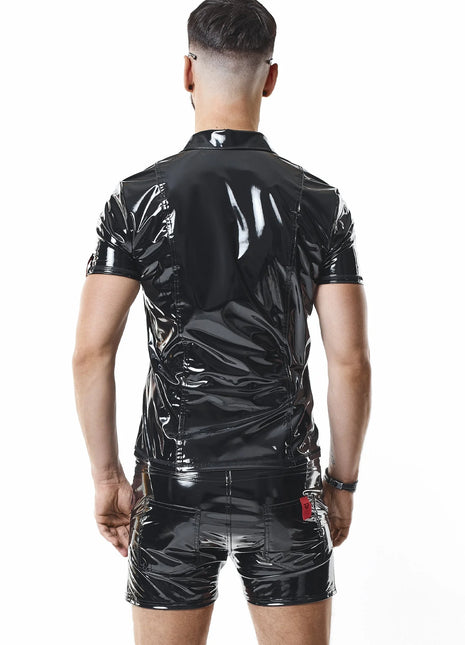 PVC Herren Polo Shirt RMRoccoPVC schwarz von nextGEN Collection - Herren-Shirt