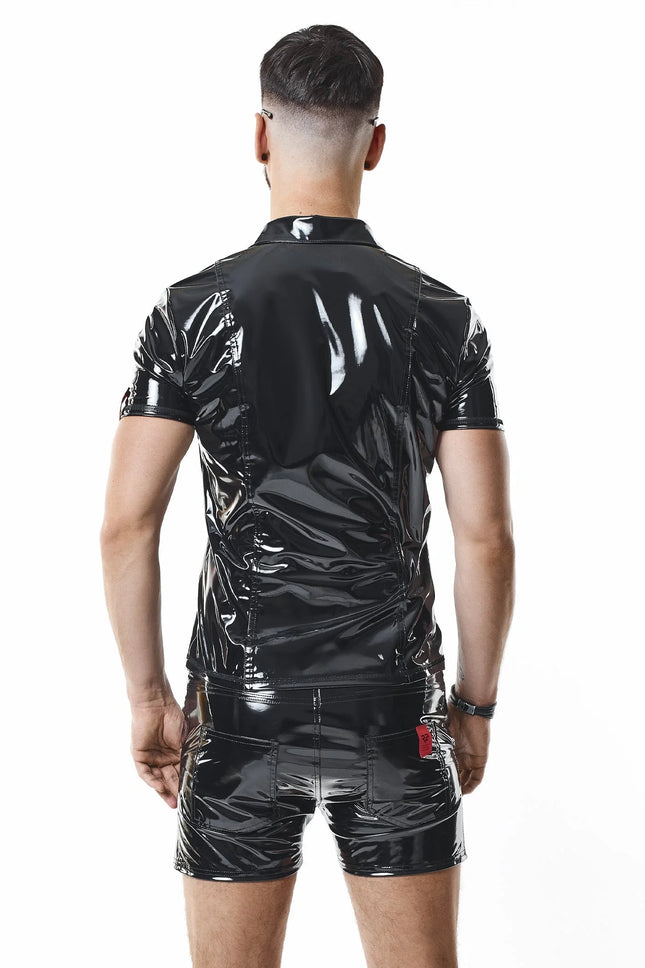PVC Herren Polo Shirt RMRoccoPVC schwarz von nextGEN Collection - Herren-Shirt