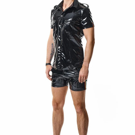 PVC Herren T-Shirt RMLuigiRBW schwarz von Pride Festih Line - Herren-Shirt