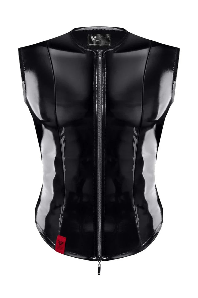 PVC Herren Weste RMOtelloPVC schwarz von nextGEN Collection - S / Black - Herren-Weste