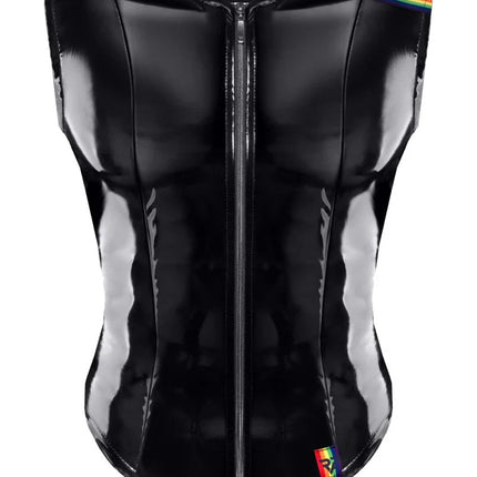 PVC Herren Weste RMTaddeoRBW schwarz von Pride Festih Line - S / Black - Herren-Weste