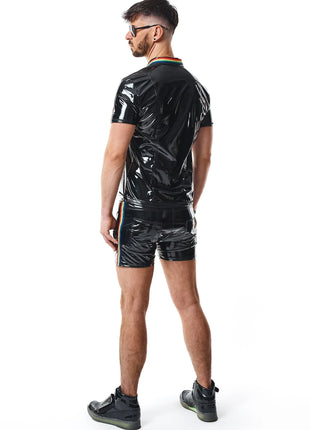 PVC Polo Shirt RMRaffaeleRBW schwarz von Pride Festih Line - Herren-Shirt