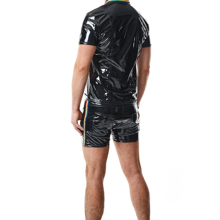 PVC Polo Shirt RMRaffaeleRBW schwarz von Pride Festih Line - Herren-Shirt