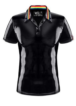 PVC Polo Shirt RMRaffaeleRBW schwarz von Pride Festih Line - S / Black - Herren-Shirt