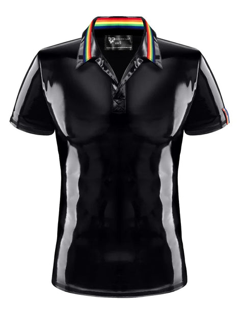 PVC Polo Shirt RMRaffaeleRBW schwarz von Pride Festih Line - S / Black - Herren-Shirt