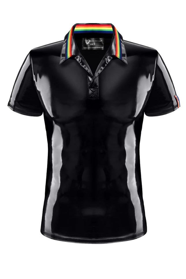 PVC Polo Shirt RMRaffaeleRBW schwarz von Pride Festih Line - S / Black - Herren-Shirt