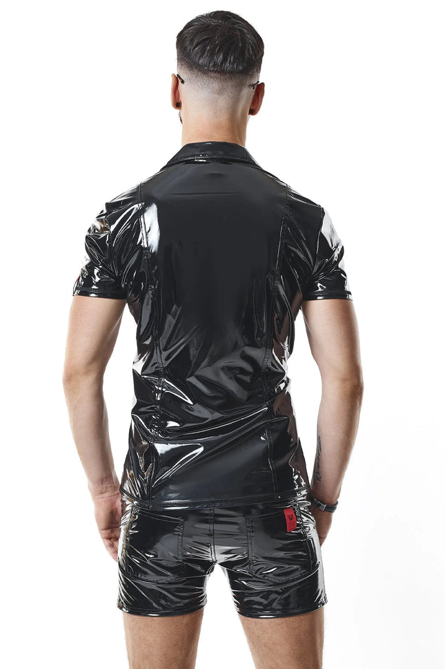 PVC Polo Shirt RMRodolfoPVC schwarz von nextGEN Collection - Herren-Shirt