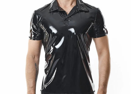 PVC Polo Shirt RMRodolfoPVC schwarz von nextGEN Collection - Herren-Shirt