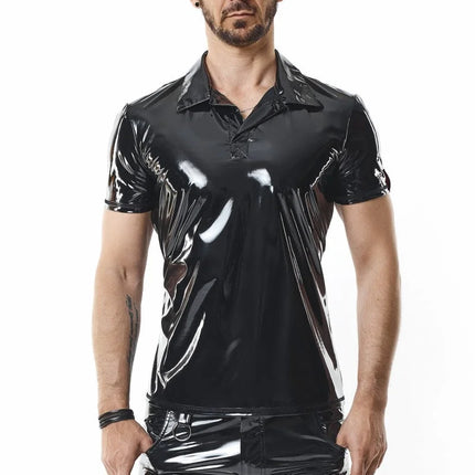 PVC Polo Shirt RMRodolfoPVC schwarz von nextGEN Collection - Herren-Shirt