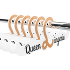 Weiße und goldene queen lingerie kleiderbügel mit modernem design aus hochwertigem material 27,5 cm