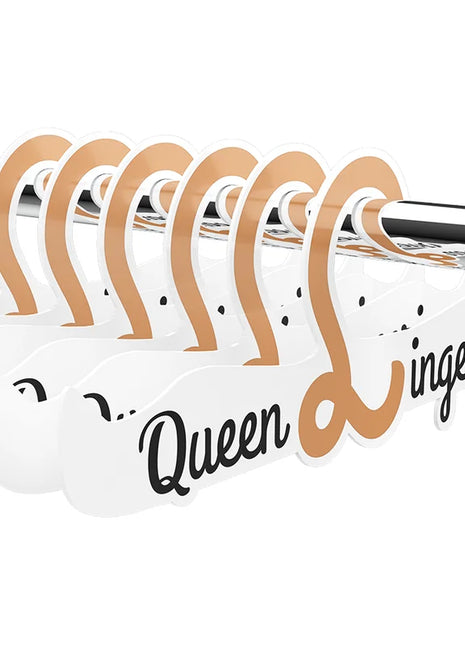 Weiße und goldene queen lingerie kleiderbügel mit modernem design aus hochwertigem material 27,5 cm