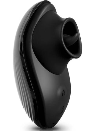 Schwarzes silikon-orale stimuliergerät rim joy anal-vibrator mit ergonomischem design und strukturierter griffoberfläche
