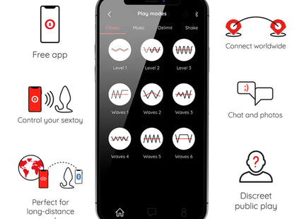 RIO VIBRIERENDER ANALPLUG - KOSTENLOSE APP - Analplug