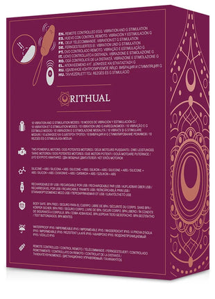 RITHUAL - PRIYA EGG FERNBEDIENUNG G-SPOT + VIBRATION - Vibrierendes Ei