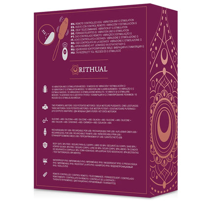 RITHUAL - PRIYA EGG FERNBEDIENUNG G-SPOT + VIBRATION - Vibrierendes Ei