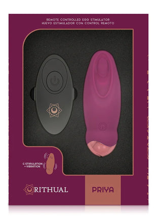 RITHUAL - PRIYA EGG FERNBEDIENUNG G-SPOT + VIBRATION - Vibrierendes Ei