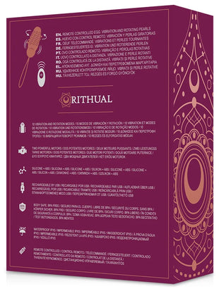 RITHUAL -SITA EGG FERNBEDIENUNG PERLENDREHUNG + VIBRATION - Vibrierendes Ei