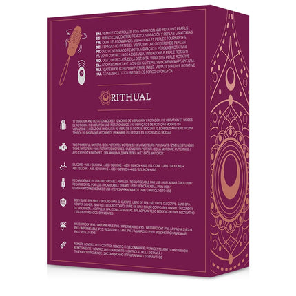 RITHUAL -SITA EGG FERNBEDIENUNG PERLENDREHUNG + VIBRATION - Vibrierendes Ei
