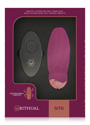 RITHUAL -SITA EGG FERNBEDIENUNG PERLENDREHUNG + VIBRATION - Vibrierendes Ei