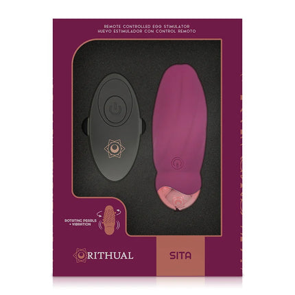 RITHUAL -SITA EGG FERNBEDIENUNG PERLENDREHUNG + VIBRATION - Vibrierendes Ei