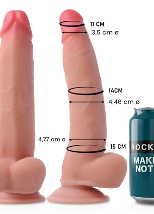 ROCKARMY - DOPPELDICHTE LEOPARD 23 CM -O- 4.77 CM - Dildo mit Saugnapf